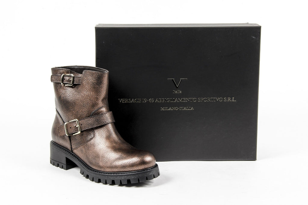 V 1969 Italia Stivaletto corto da donna B1441 BRONZO NATURALE
