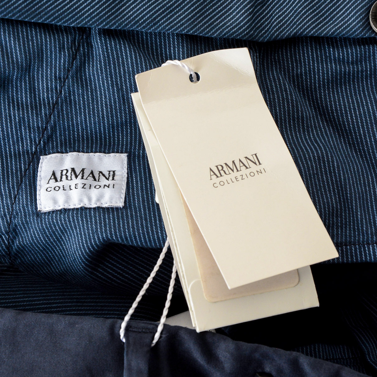 Pantaloni Armani Collezioni Uomo Blu Scuro