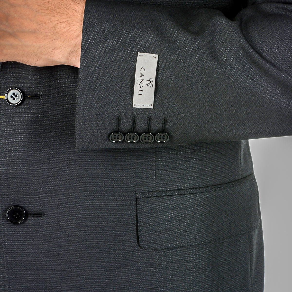 Canali Abito da uomo maniche lunghe nero