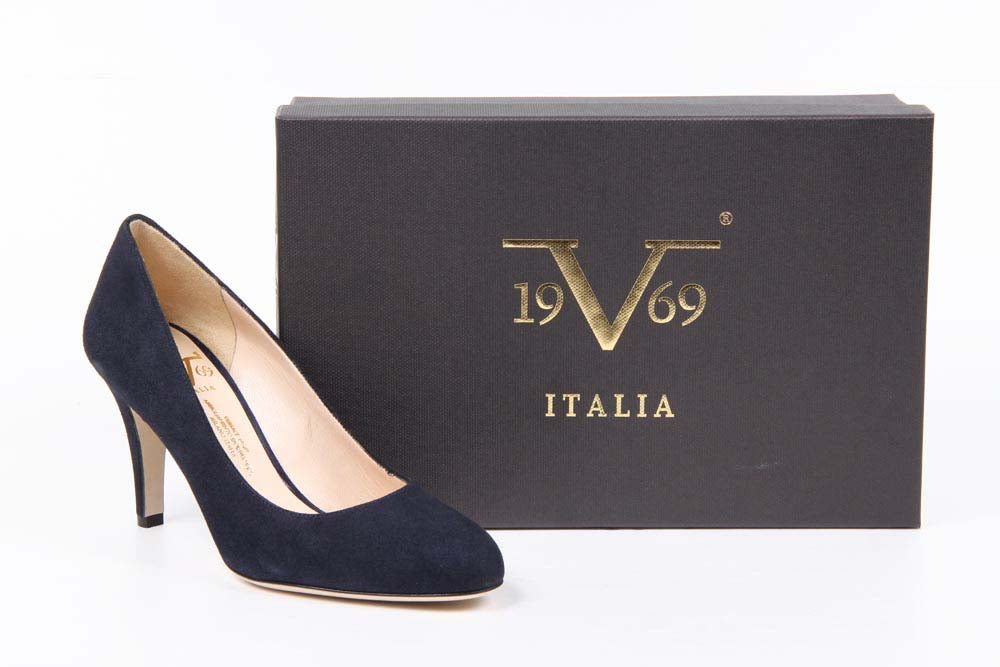 Décolleté Donna V 1969 Italia 4665 GAE PE CAM15BL CAMOSCIO BLU