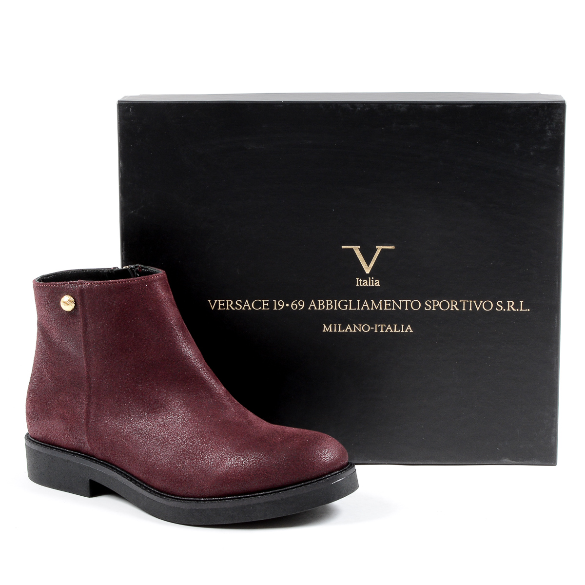 V 1969 Italia Stivaletto Donna Bordeaux TILLY