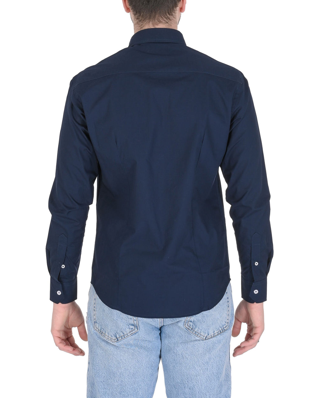 19V69 Italia Camicia Uomo Slim Fit ALEXANDER BLU NAVY