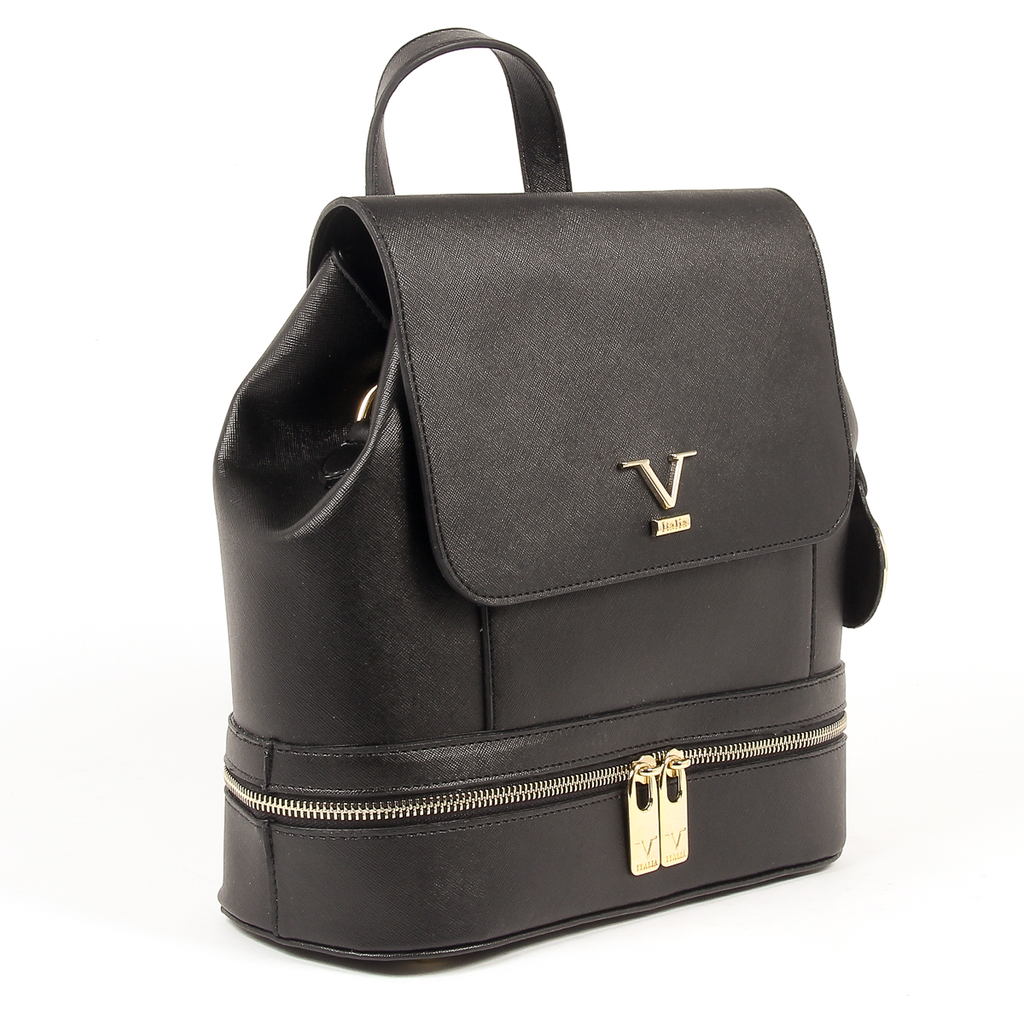 V 1969 Italia Zaino da donna nero STEFY