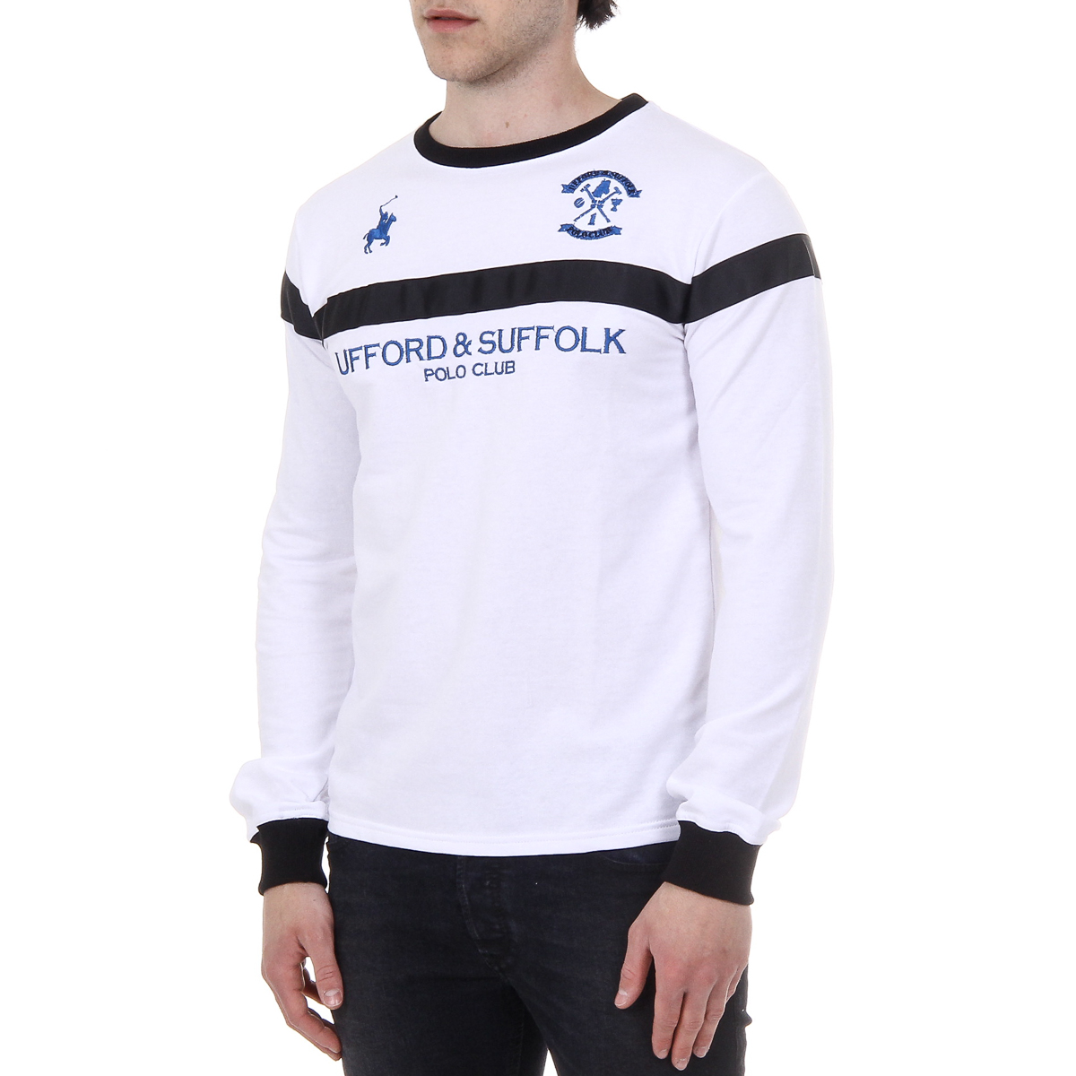 Maglione da uomo a maniche lunghe con scollo tondo Ufford & Suffolk Polo Club