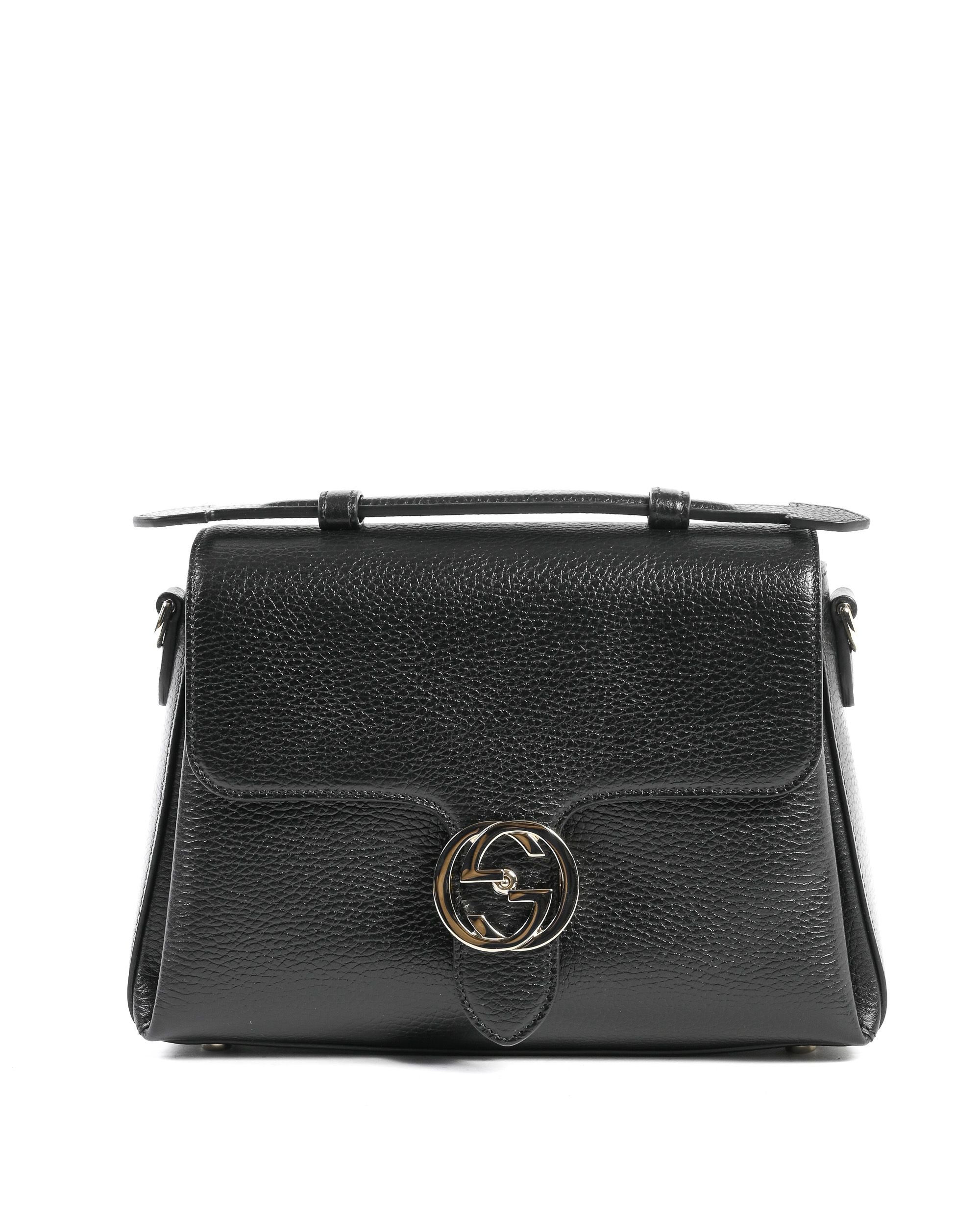 Borsa Gucci Interlocking in pelle con catena 510302 CAO0G 1000