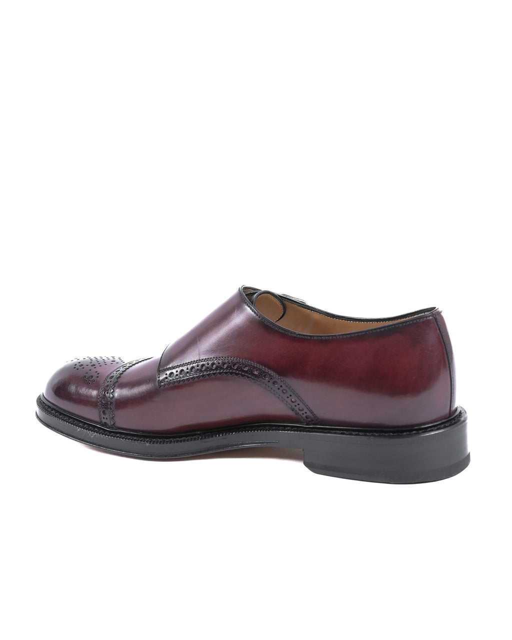Scarpe da uomo Dee Ocleppo Monk Strap F3745 VIT BORDEAUX LUC NICOL