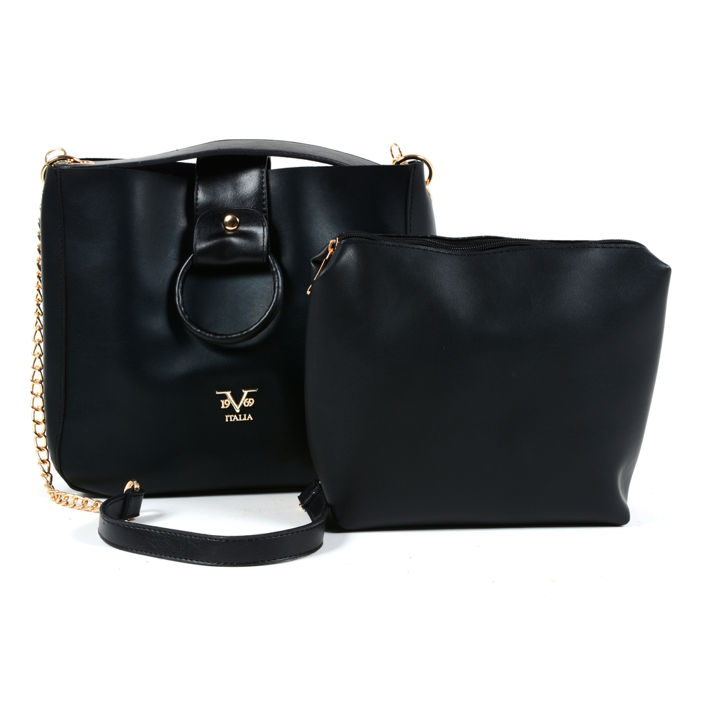 V 1969 Italia Borsa da donna nera TRIPOLI