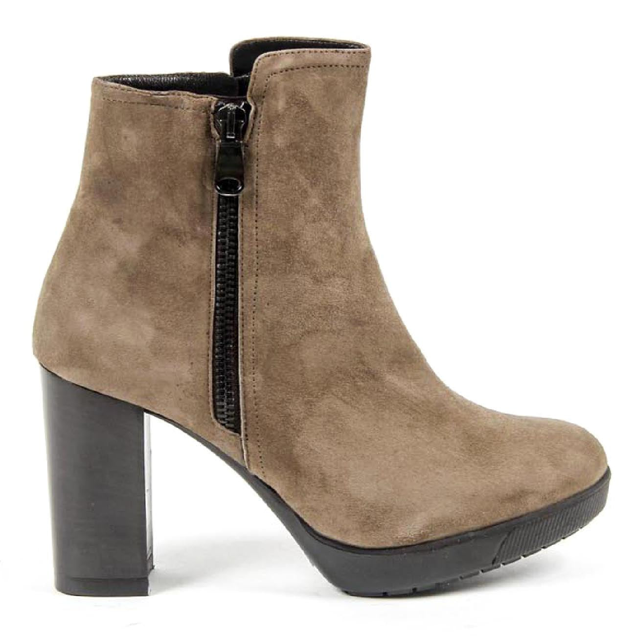 V 1969 Italia Stivaletto Donna S04 CAMOSCIO TAUPE