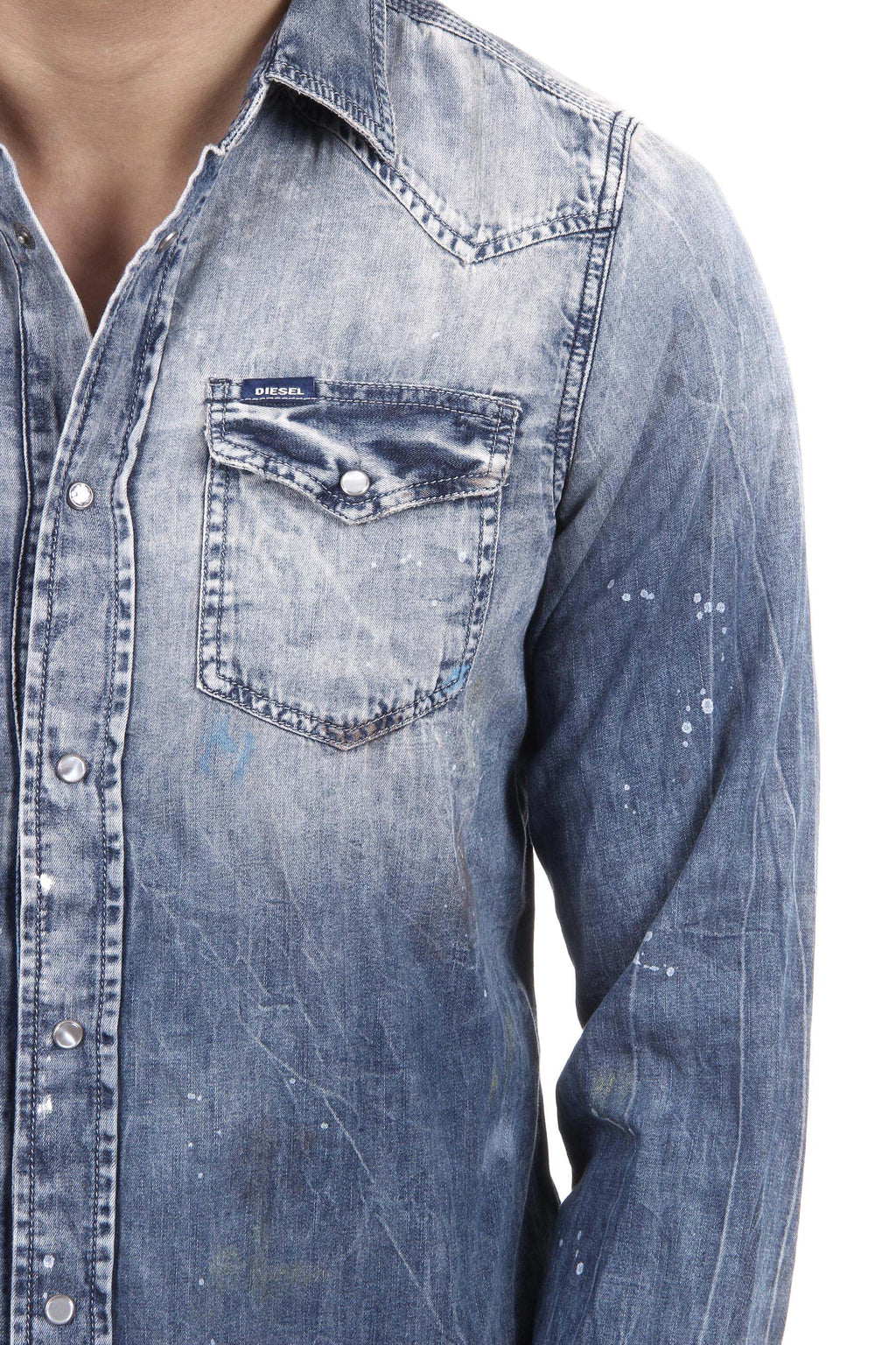 Camicia da uomo Diesel 00SD24 0664A 01