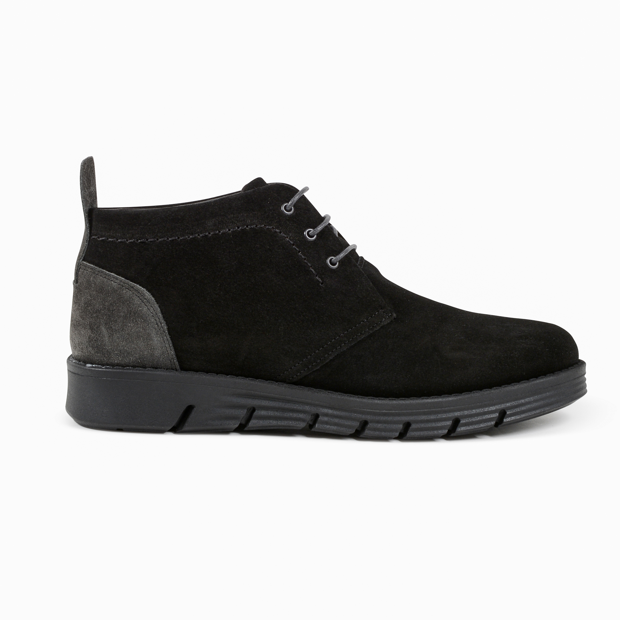 Stivaletto Uomo 19V69 Italia Nero Grigio 930 CAMOSCIO NERO GRIGIO