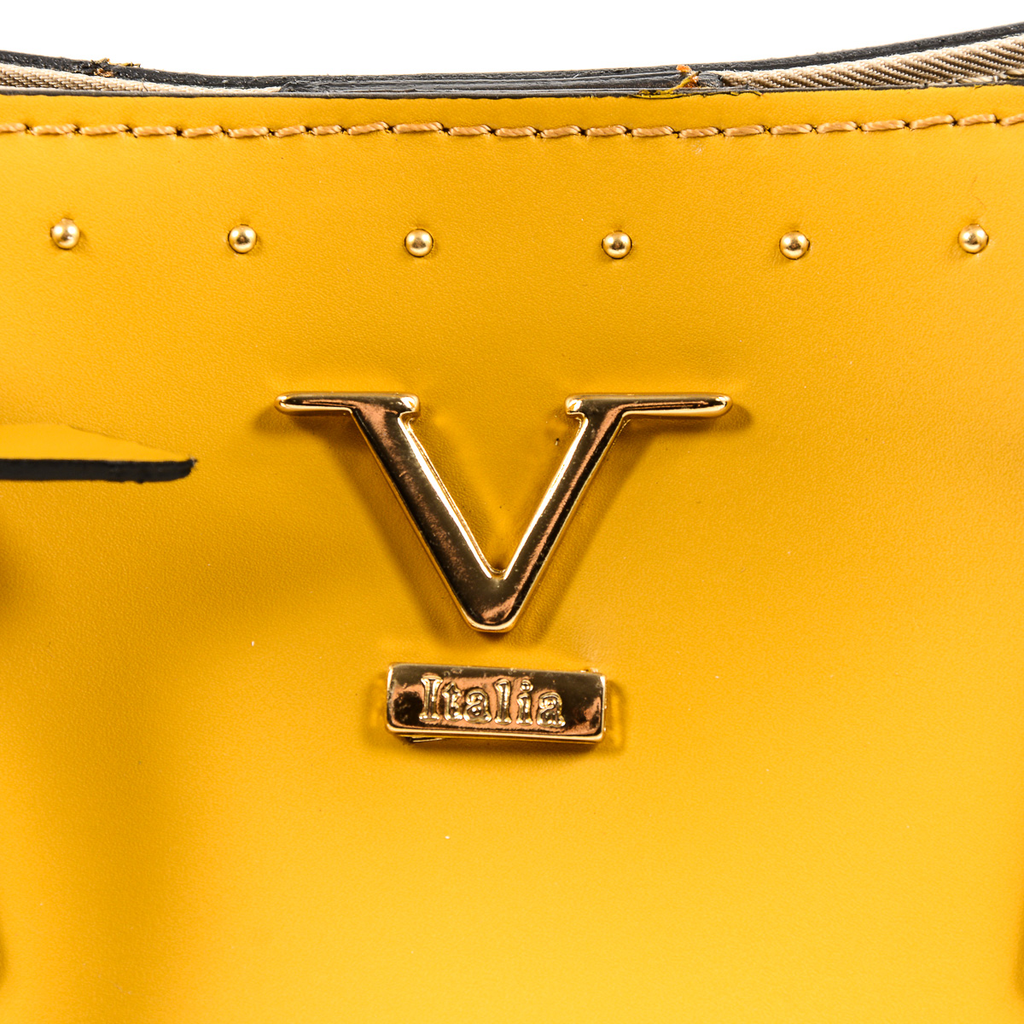 V 1969 Italia Borsa da donna gialla CRETA