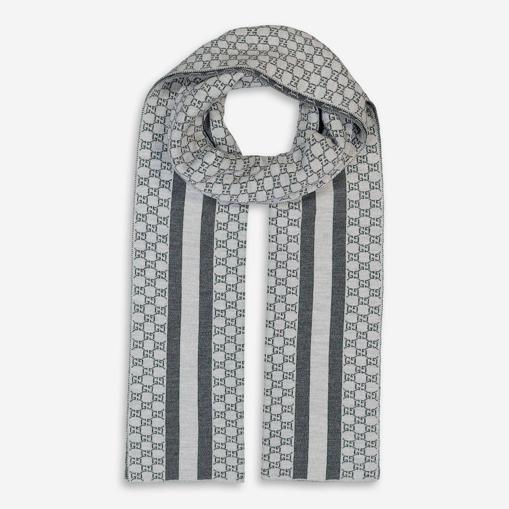 Gucci sciarpa uomo 30x200 grigio