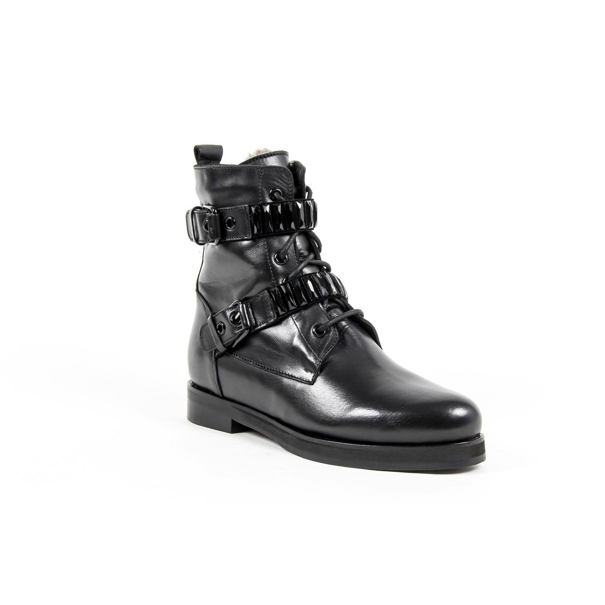 V 1969 Italia Womens Short Boot B2332 SHEA VIT NERO CAM NERO