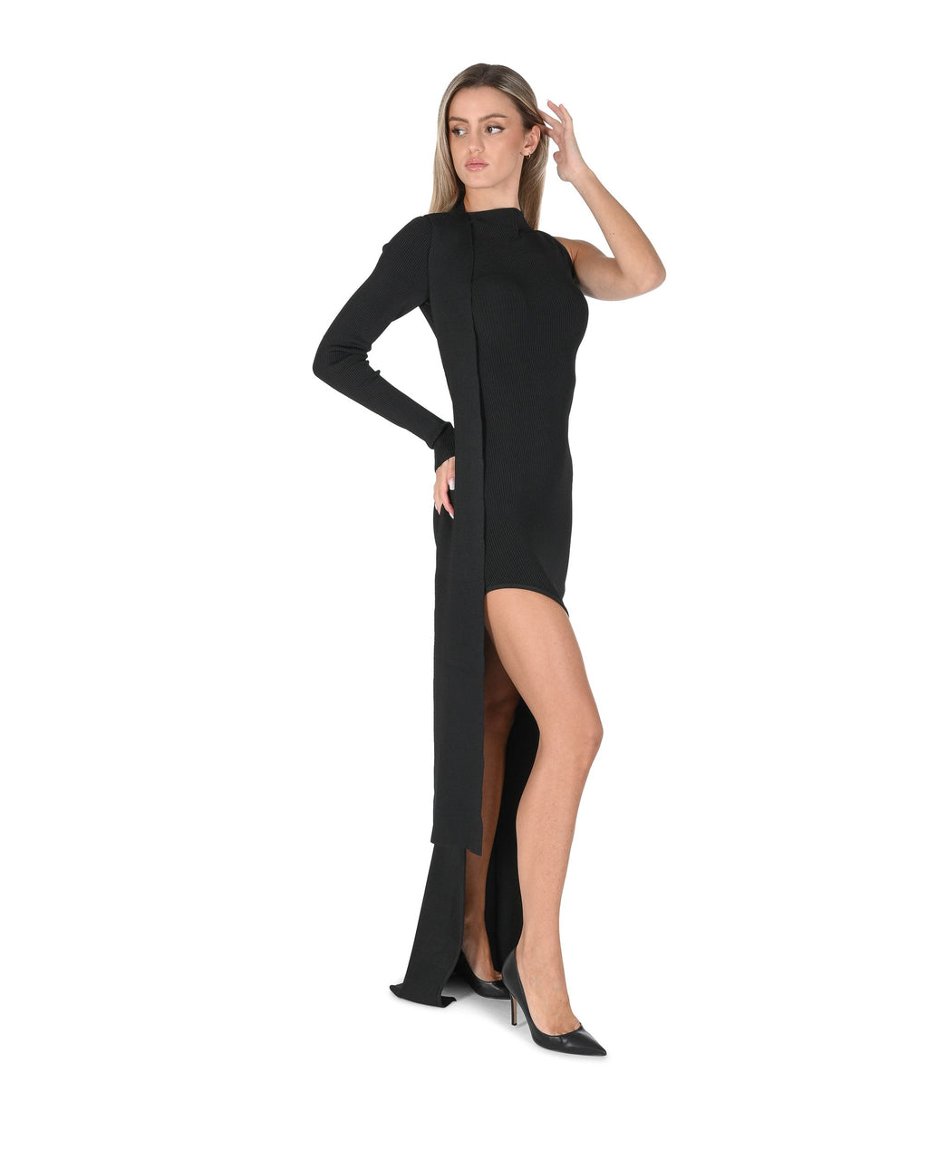 Abito da donna David Koma AW24DKKN22DL NERO 801
