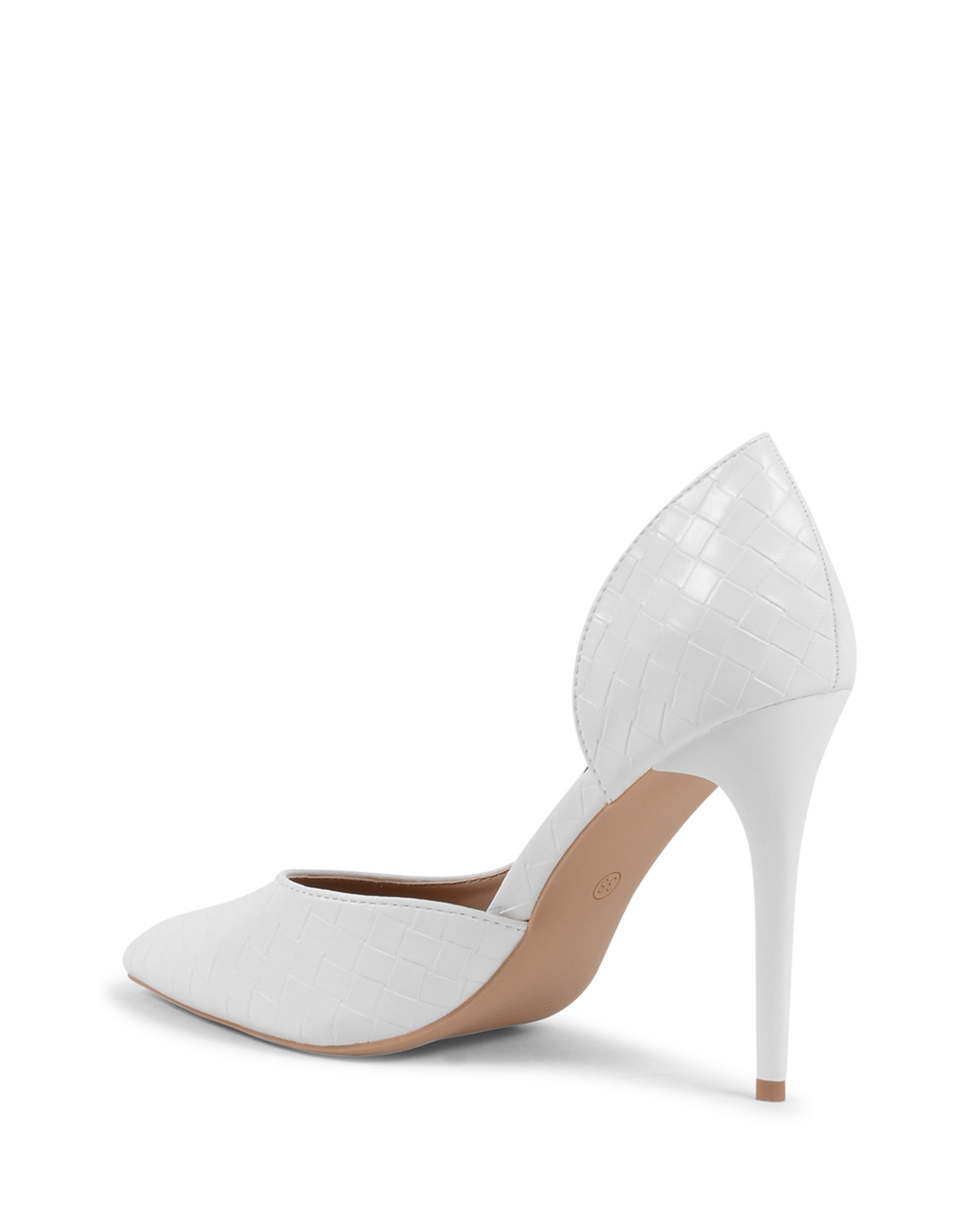 19V69 Italia Donna Open Side Pump Bianco V81858 BIANCO