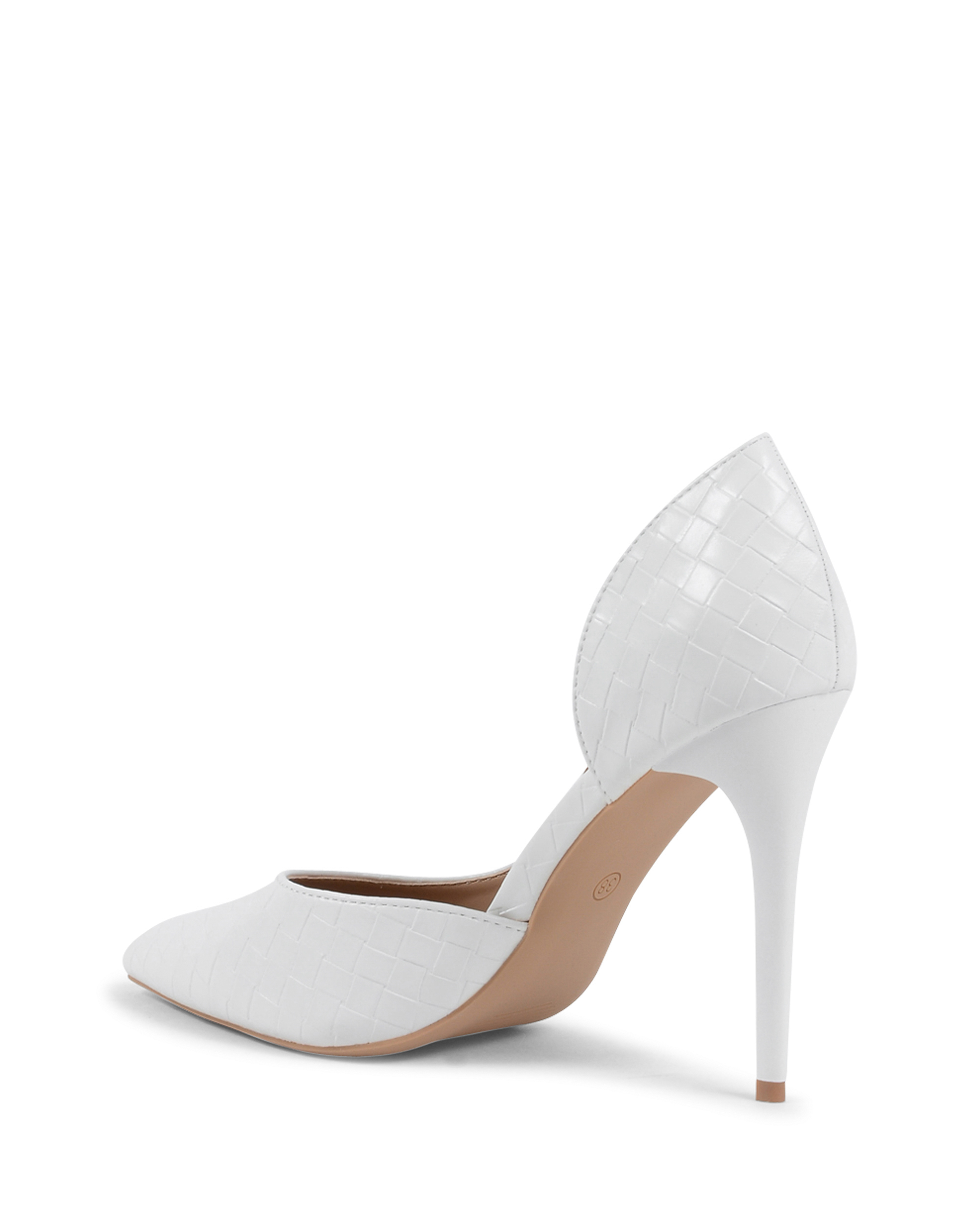 19V69 Italia Donna Open Side Pump Bianco V81858 BIANCO