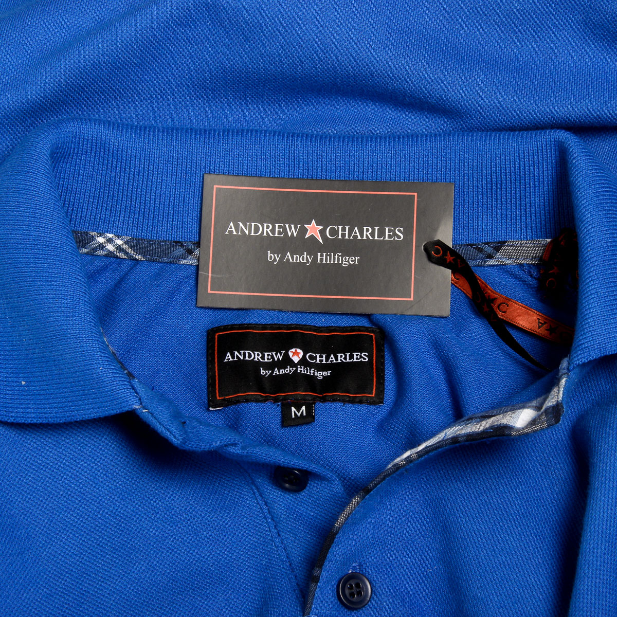 Andrew Charles Polo da uomo a maniche corte blu SEMELO