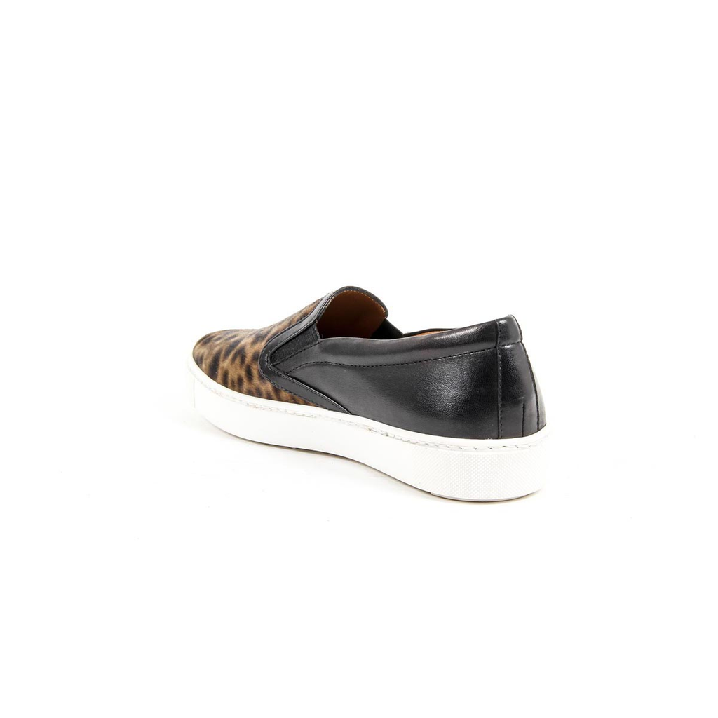 V 1969 Italia Womens Slip On Sneaker 312090 PONY LEO/NAPPA NERO