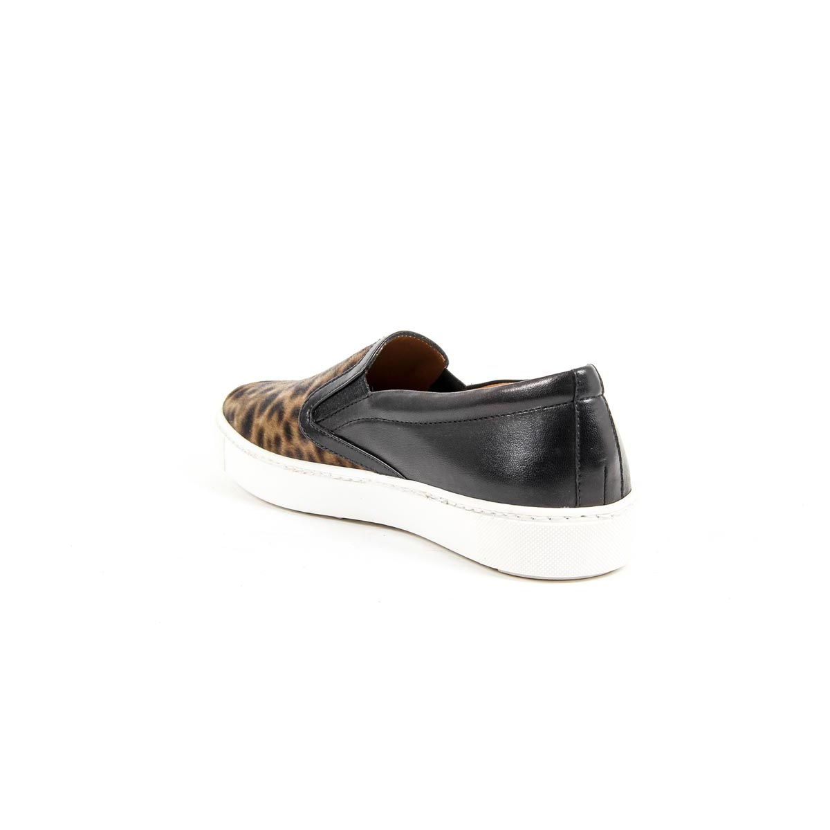 V 1969 Italia Womens Slip On Sneaker 312090 PONY LEO/NAPPA NERO