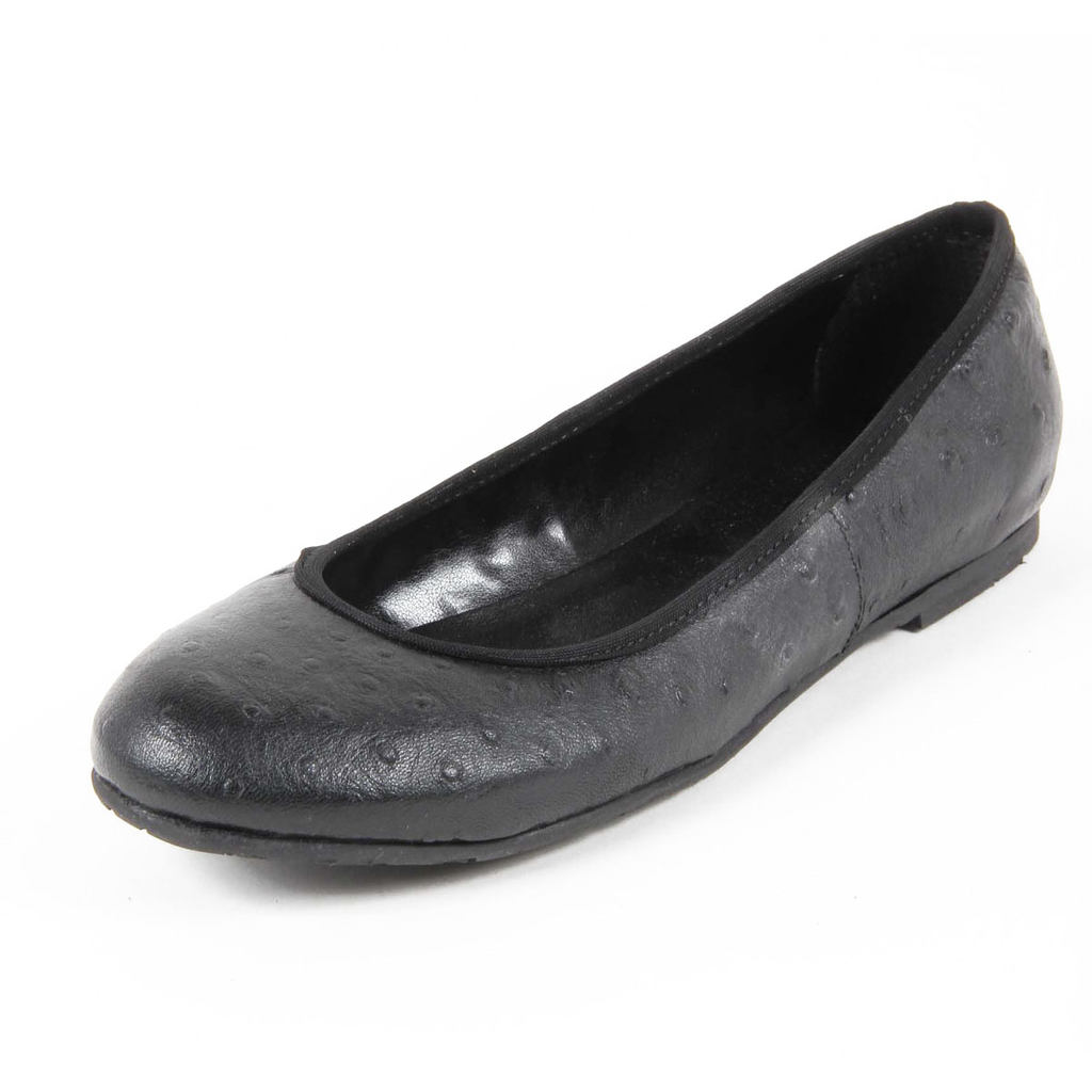 V 1969 Italia Ballerina da donna E08 TESSUTO NERO STRUZZO