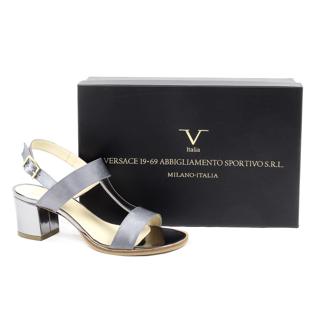 V 1969 Italia Sandalo Donna Argento PERLA