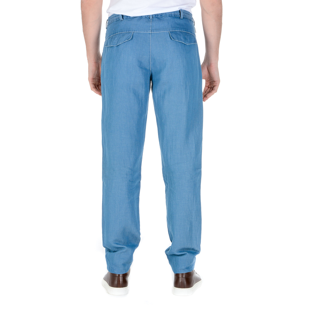 Pantaloni Armani Collezioni Uomo Azzurro