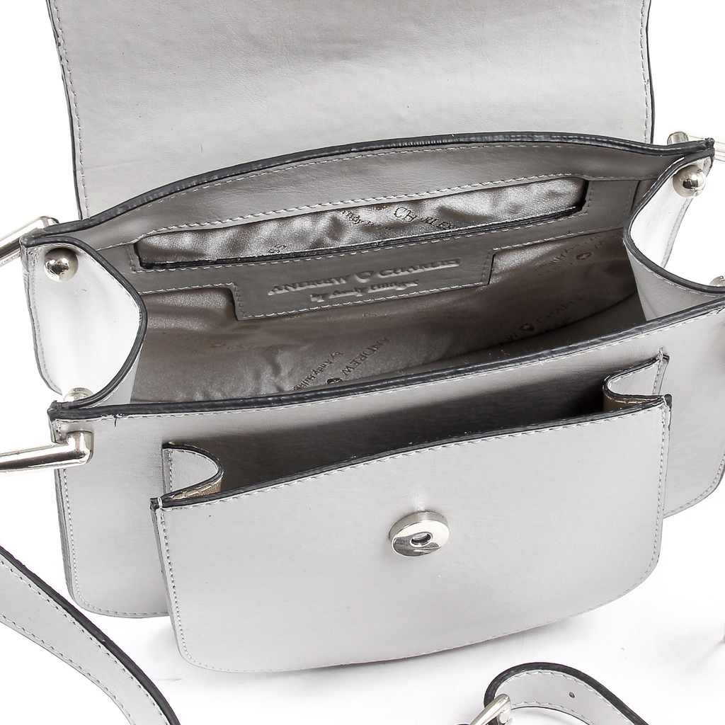 Borsa a mano da donna Andrew Charles grigia JOURNEY