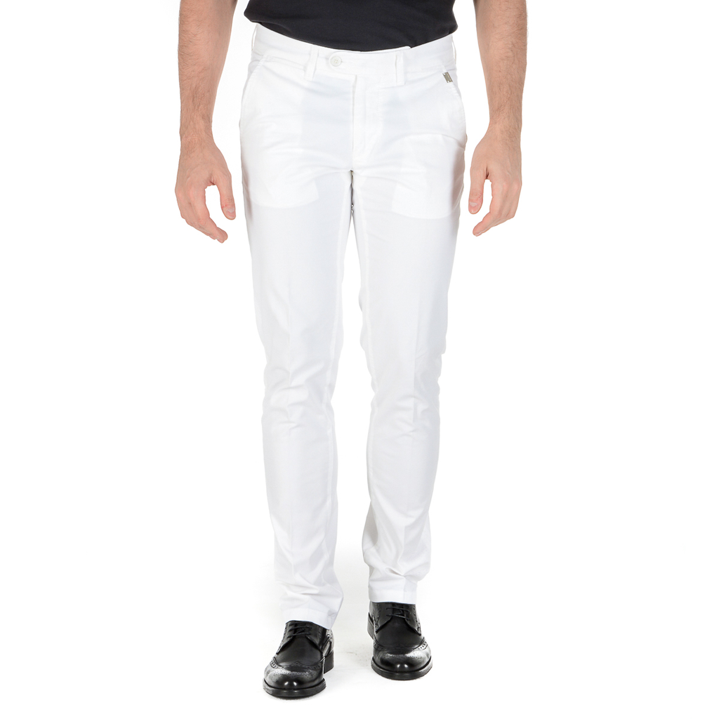 Corneliani Pantaloni Uomo Bianchi