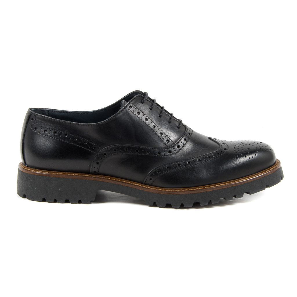 Andrew Charles Scarpe Brogue da uomo nere LUIS