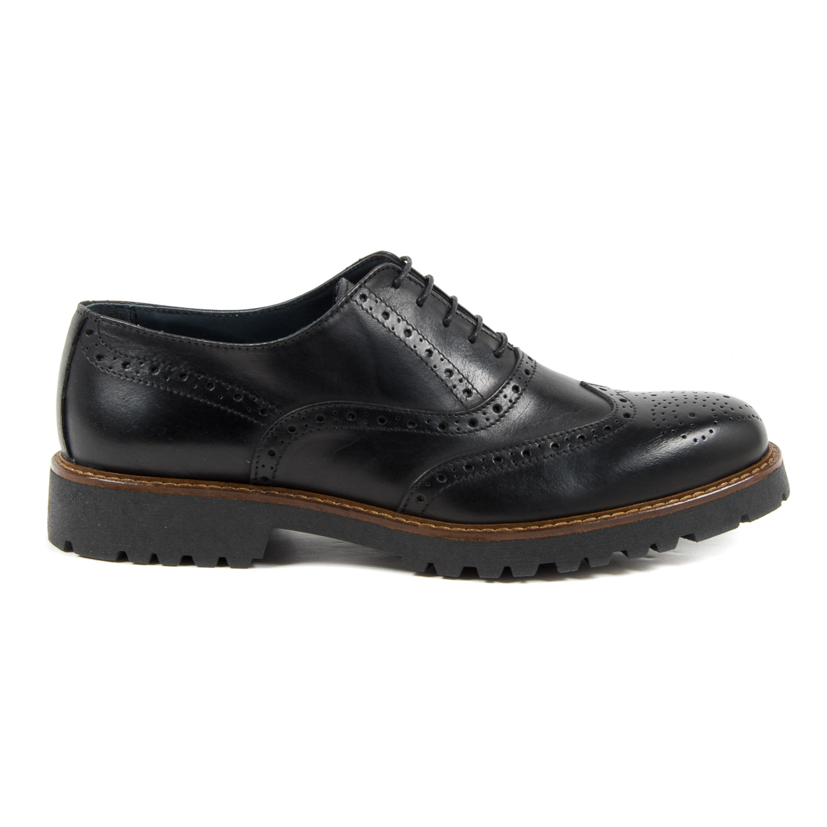 Andrew Charles Scarpe Brogue da uomo nere LUIS
