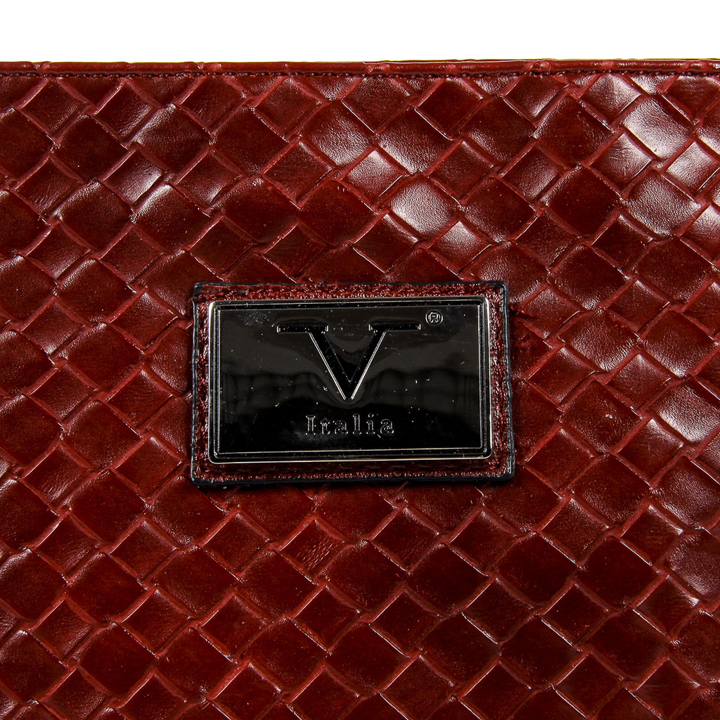 V 1969 Italia Borsa a tracolla da uomo rosso scuro ROD