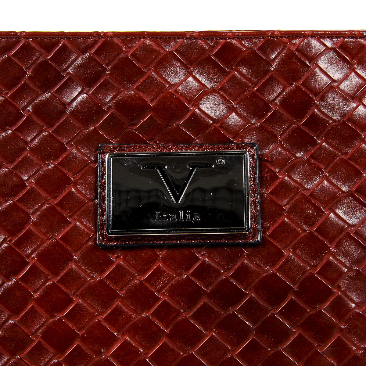 V 1969 Italia Borsa a tracolla da uomo rosso scuro ROD