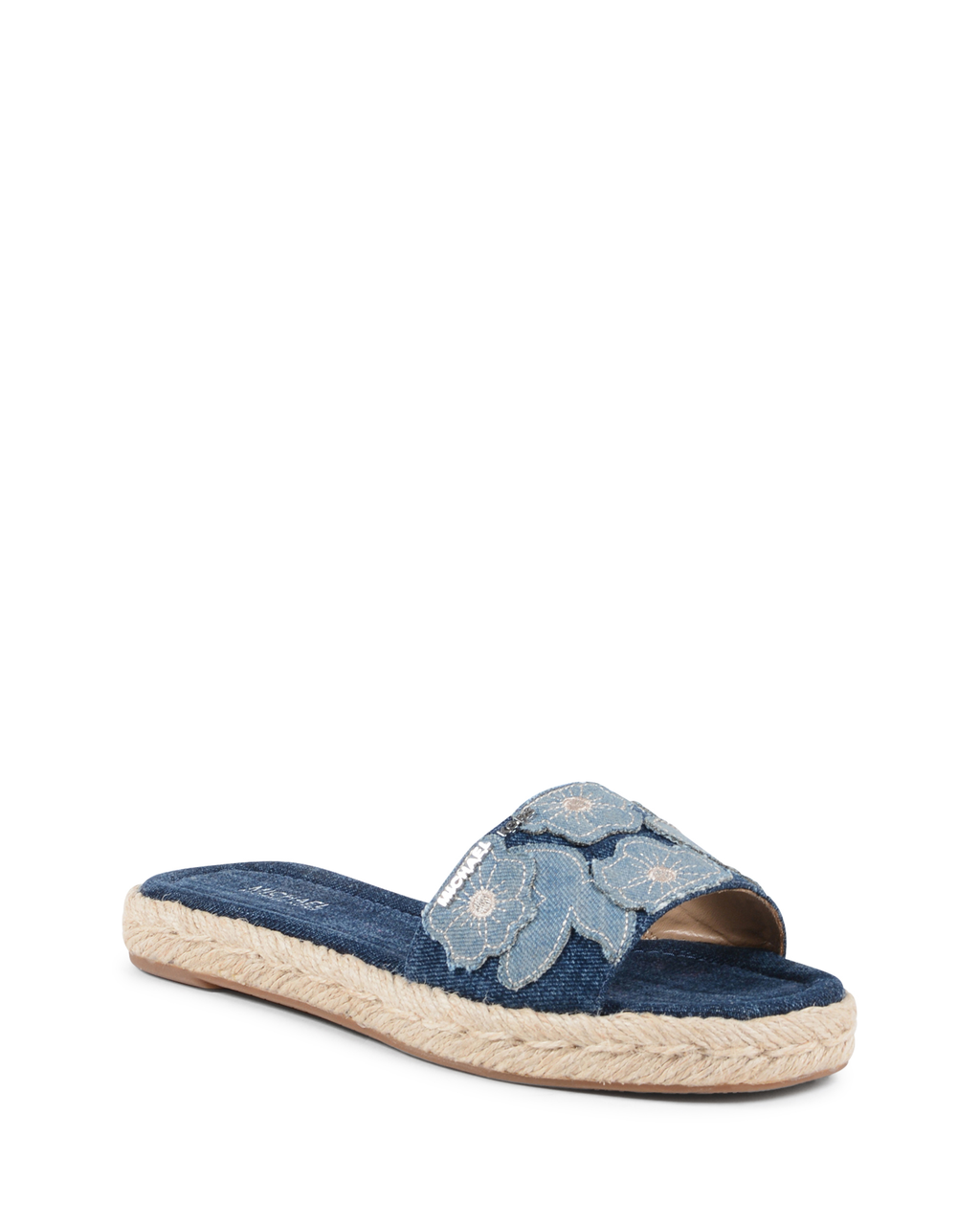 Michael Kors Pantofole da donna in denim blu DEMPSEY