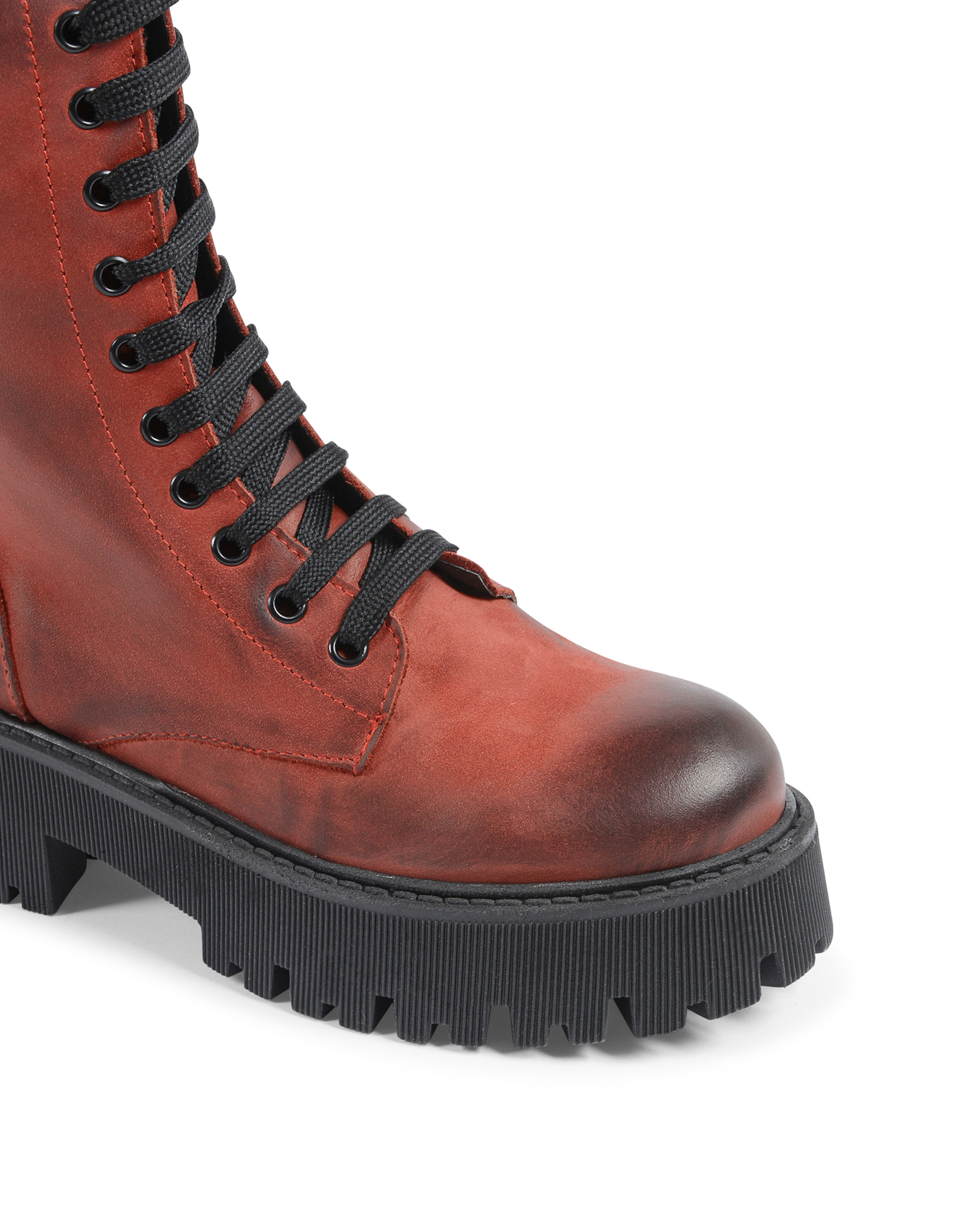 19V69 Italia Scarponcino Donna Bordeaux 10-V NABUK BORDO