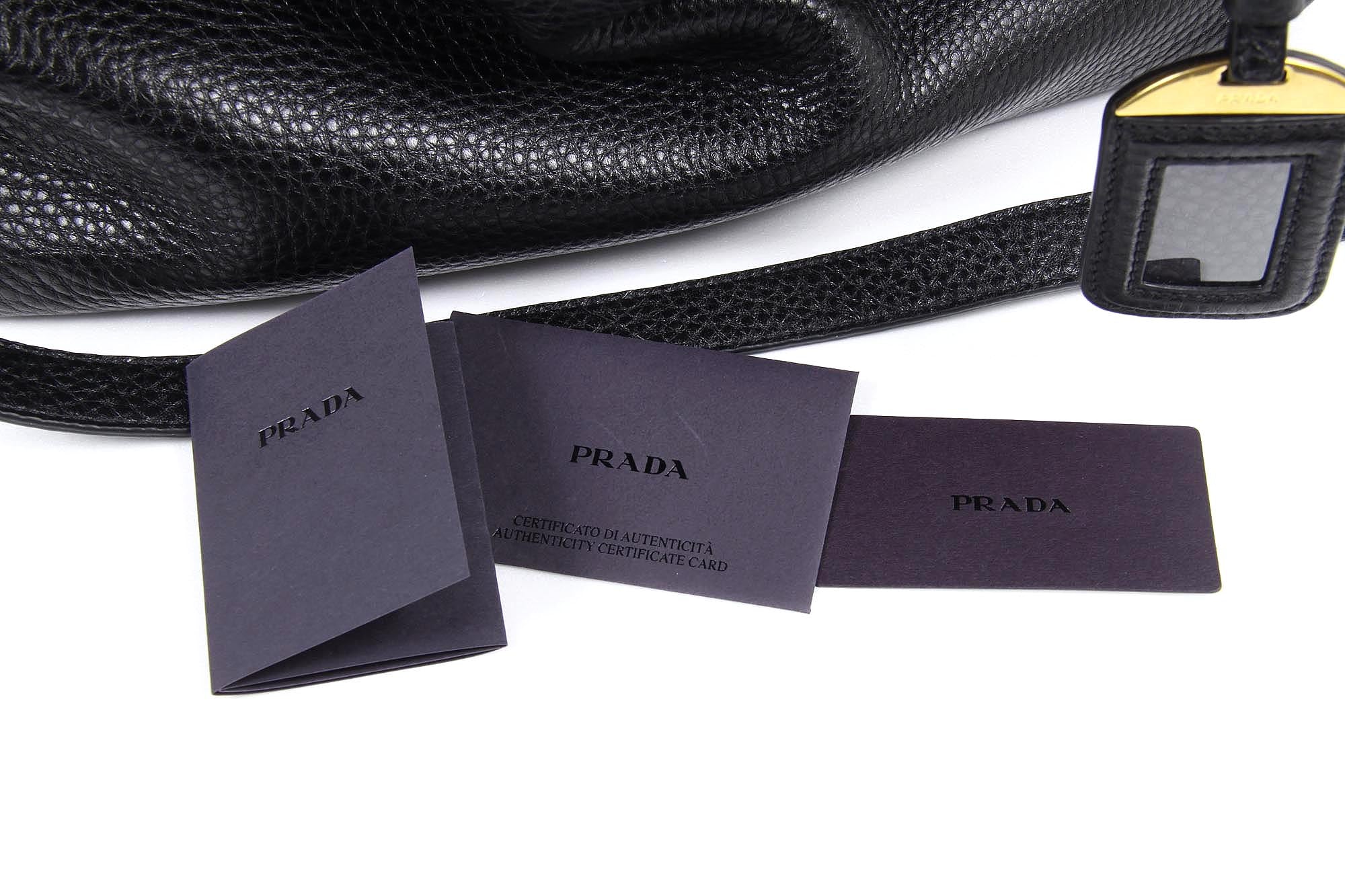 Borsa shopping Prada BN2794 Nero Vitello Daino