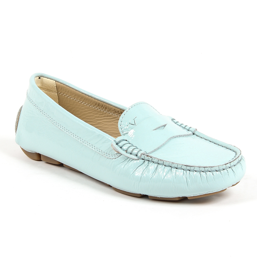 V 1969 Italia Mocassino da donna azzurro AMALFI