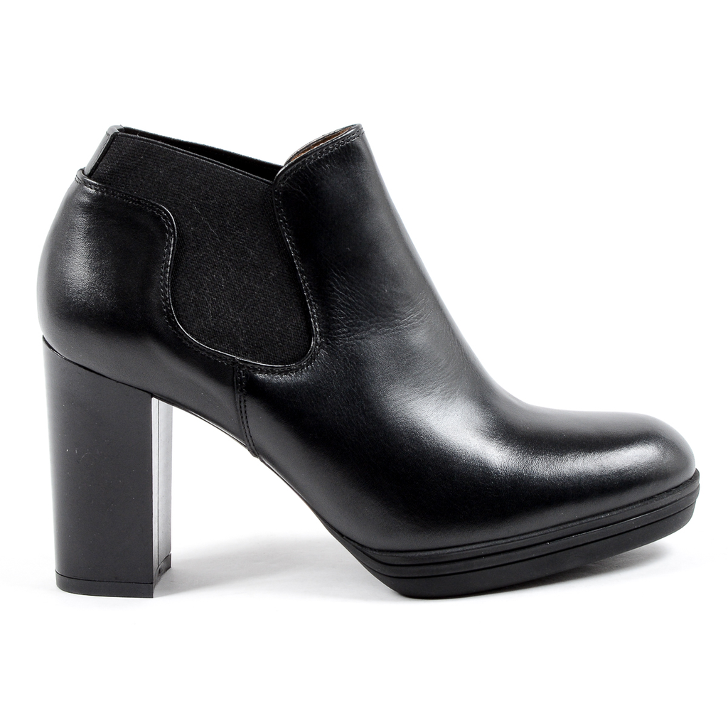 V 1969 Italia Stivaletto con tacco da donna nero GRACY