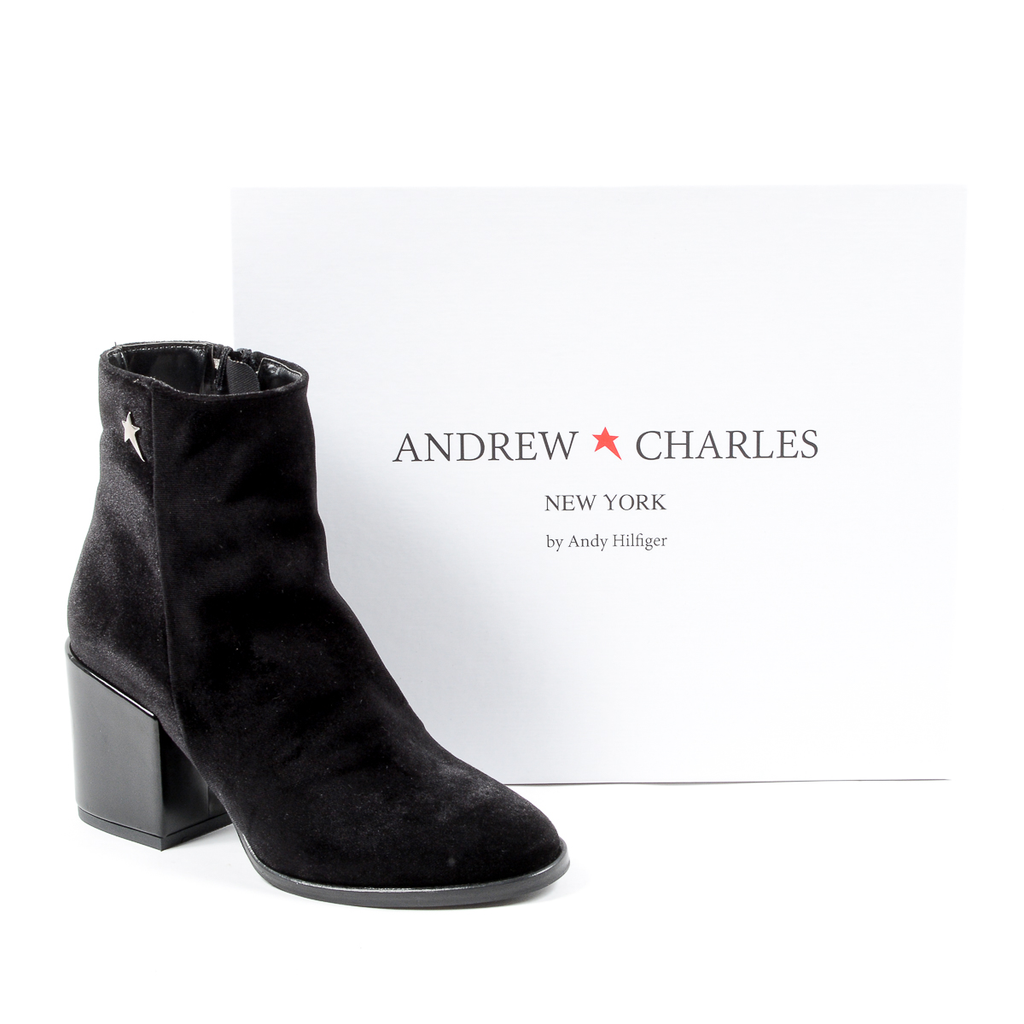 Stivaletti con tacco da donna Andrew Charles neri CHARLIZE