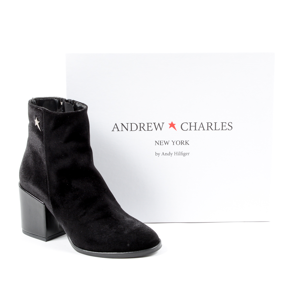 Stivaletti con tacco da donna Andrew Charles neri CHARLIZE