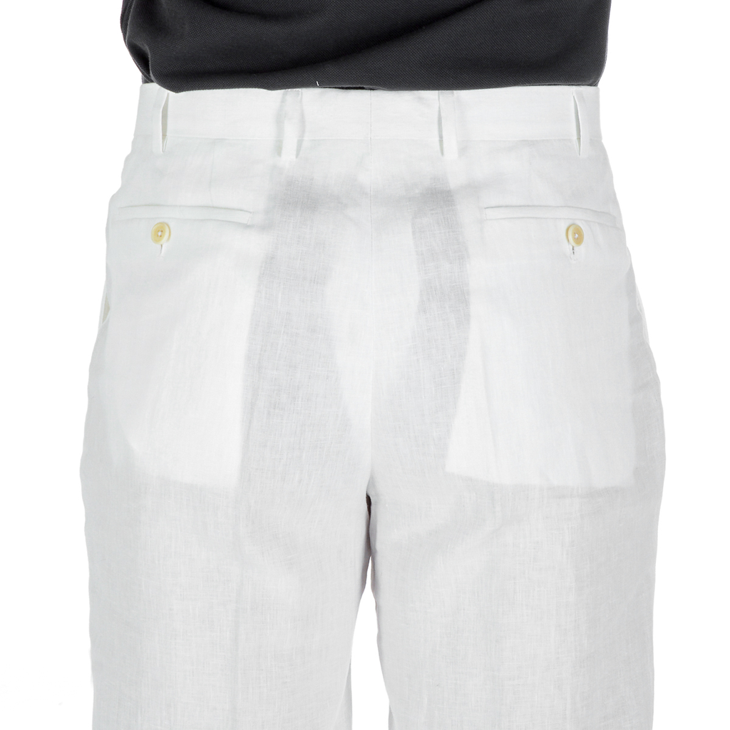 Pantaloni Armani Collezioni Uomo Bianchi