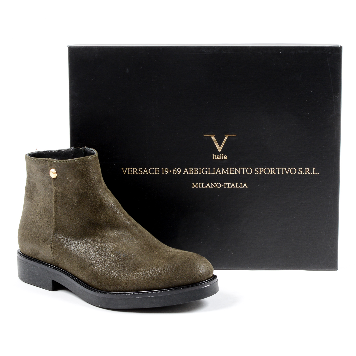 V 1969 Italia Stivaletto da donna verde scuro TILLY