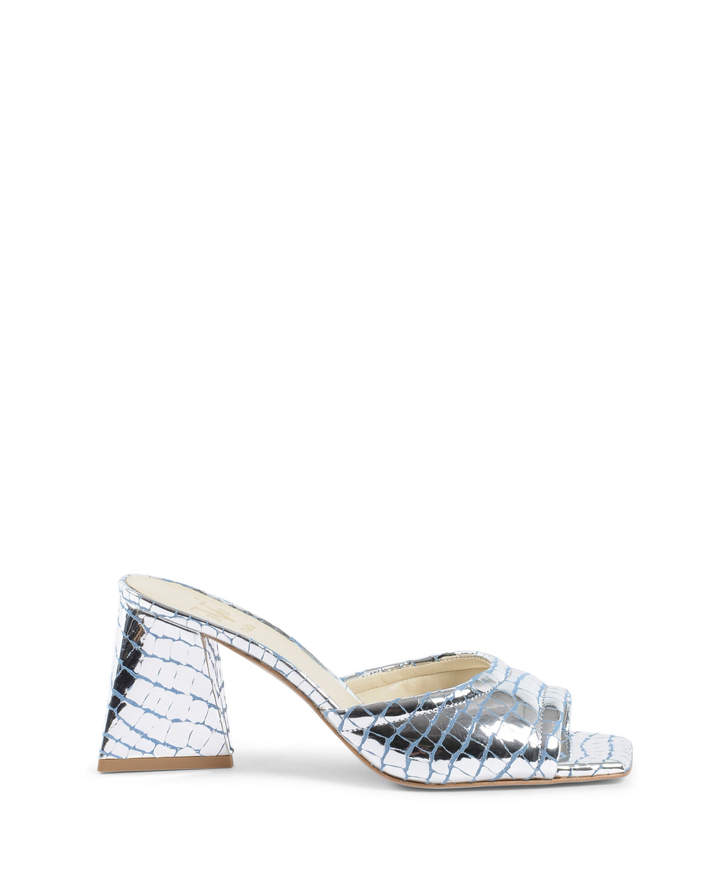 Sandalo Donna 19V69 Italia Argento SIMONA PITONE CELESTE ARGENTO