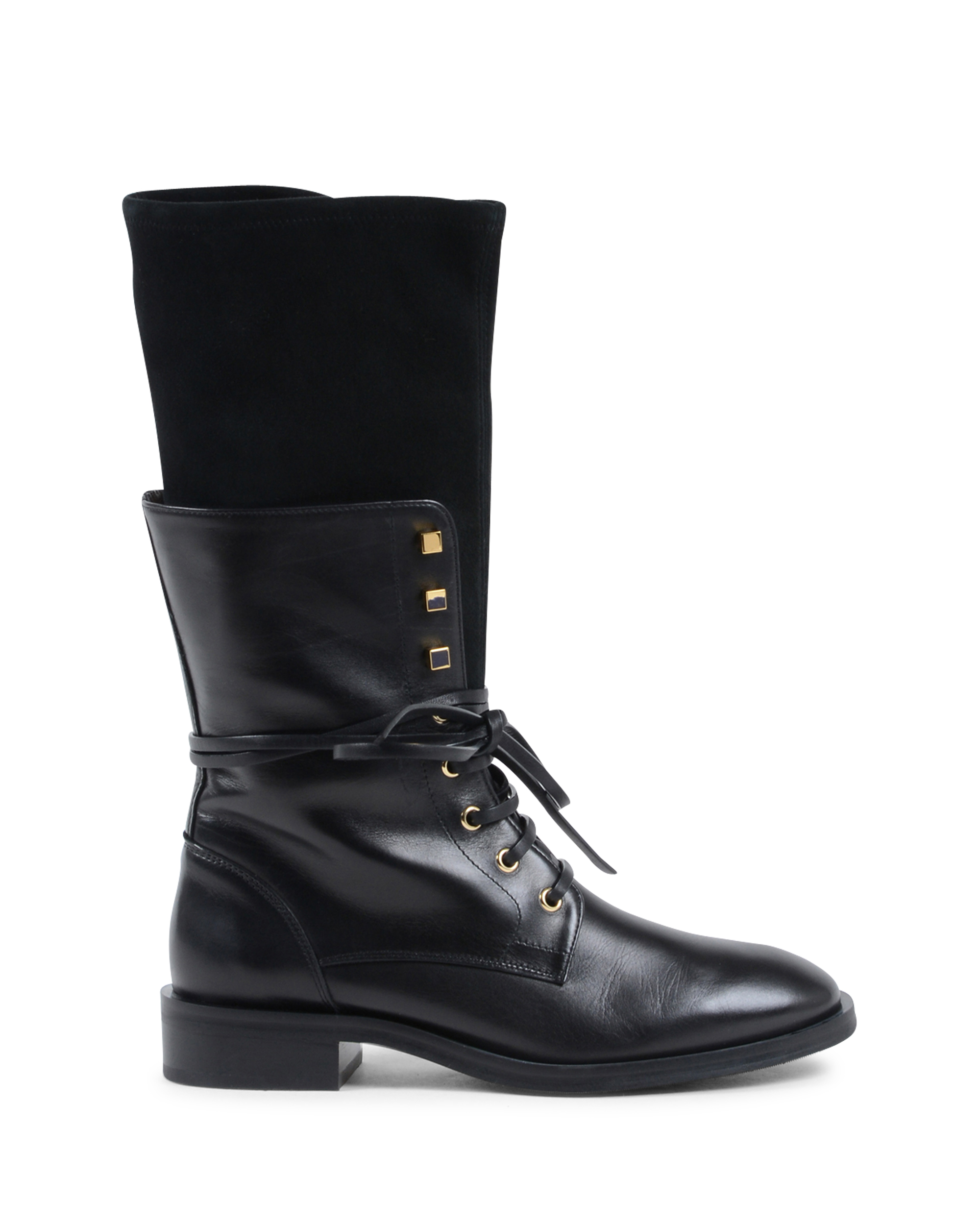Stivale corto da donna Stuart Weitzman Nero VIOLA