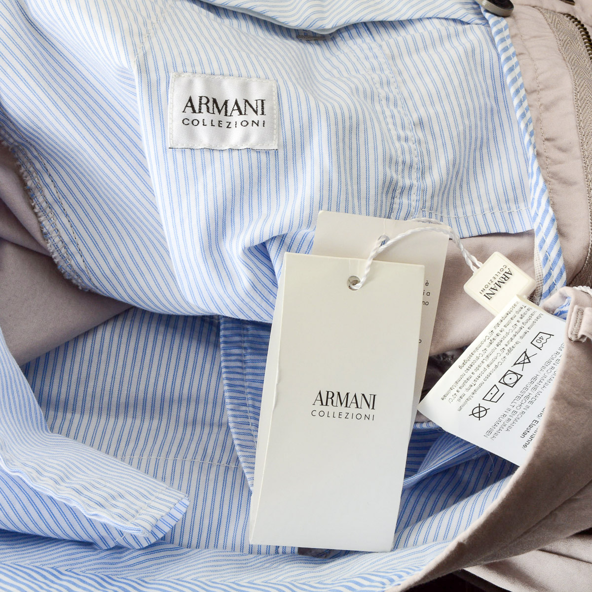 Pantaloni Armani Collezioni Uomo Grigi