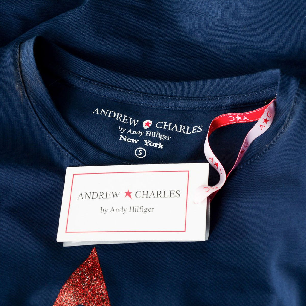 Andrew Charles By Andy Hilfiger T-shirt da donna LS TS602 031002 PHENIX NAVY S8