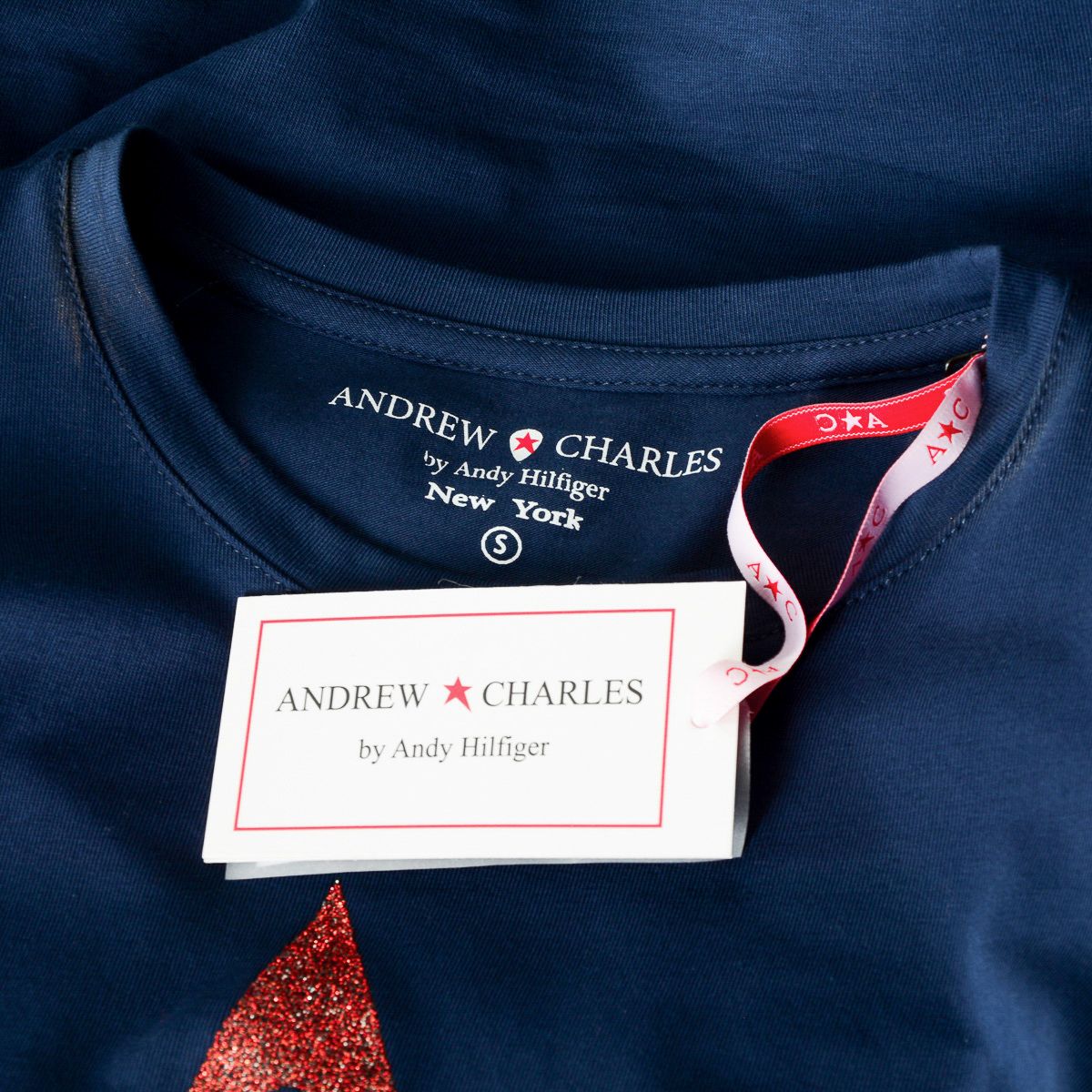 Andrew Charles By Andy Hilfiger T-shirt da donna LS TS602 031002 PHENIX NAVY S8