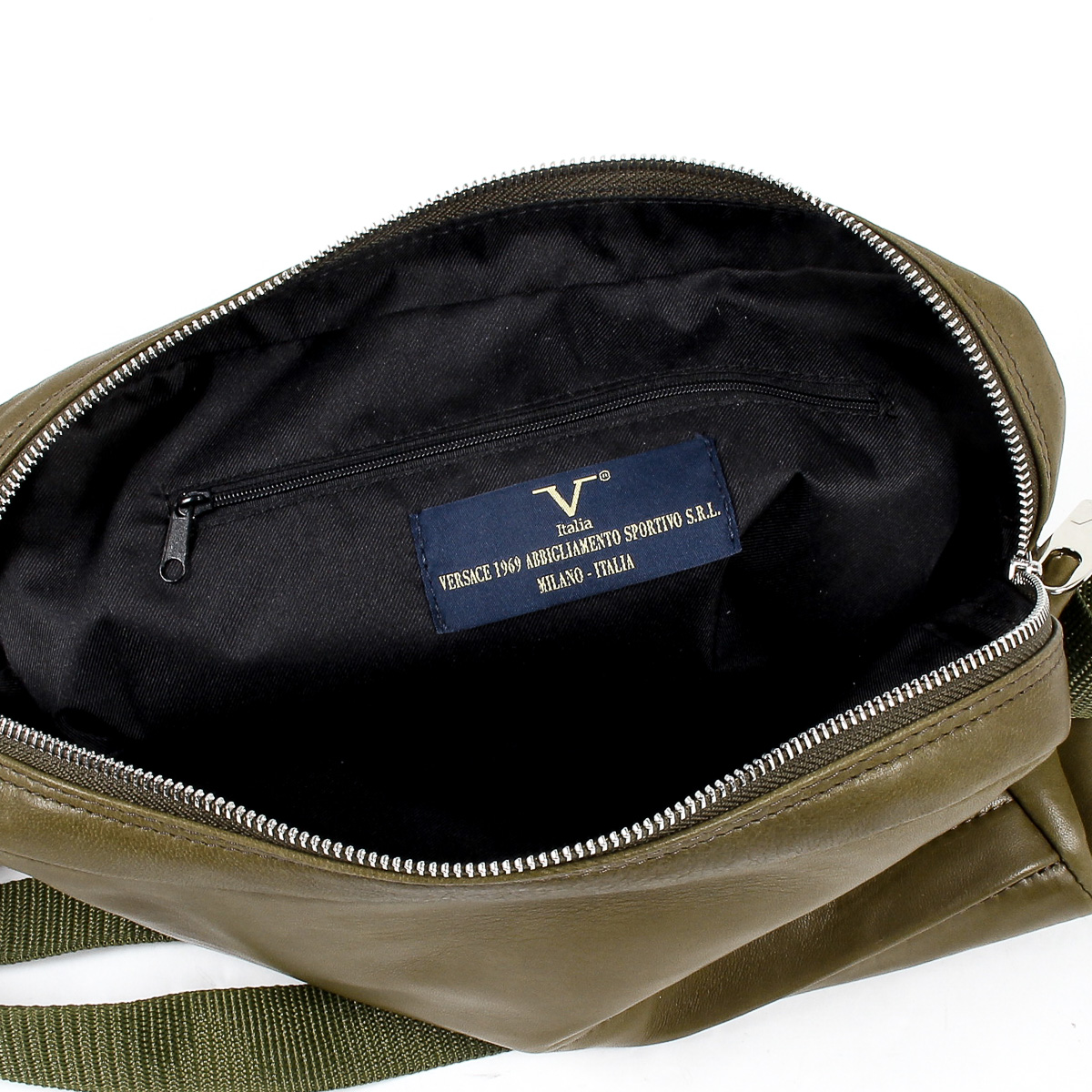 V 1969 Italia Borsa da uomo verde scuro MONACO