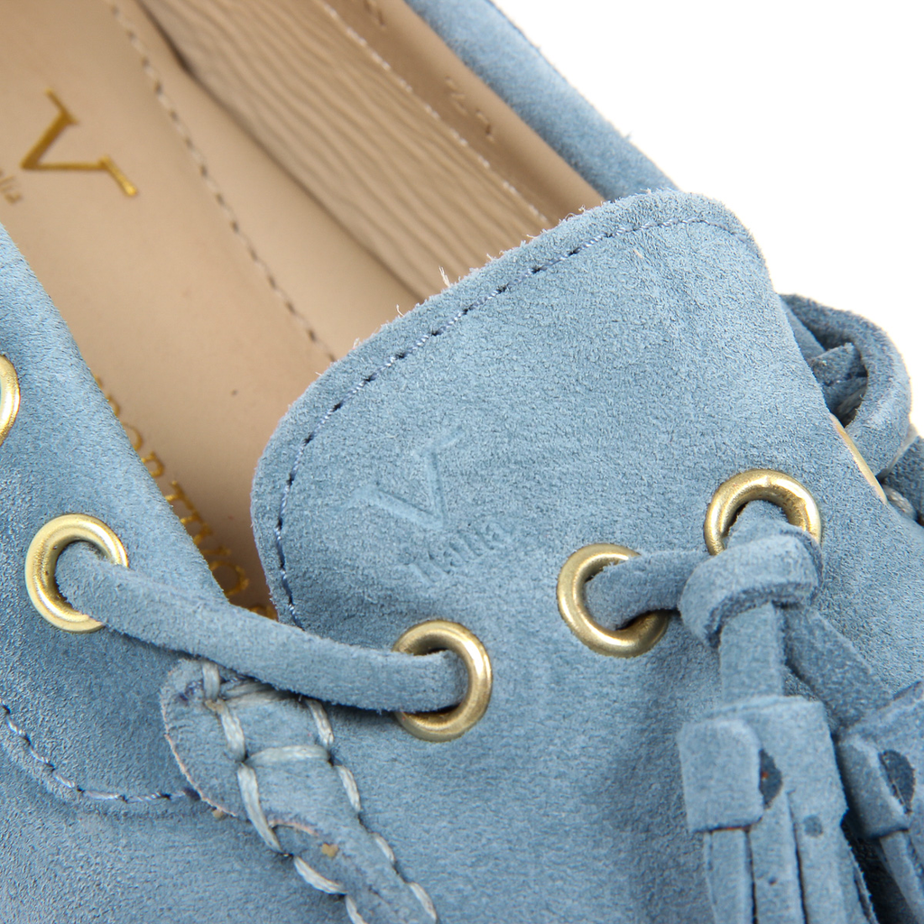 V 1969 Italia Mocassino da donna azzurro TORINO