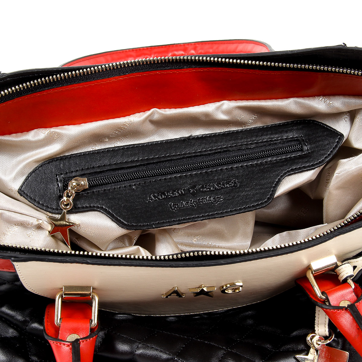 Borsa a mano da donna Andrew Charles nera HOPE