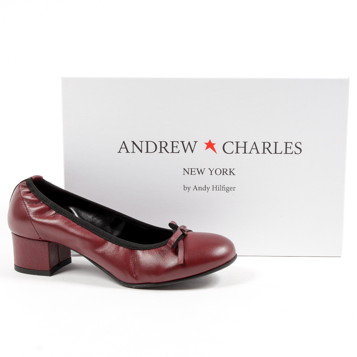 Andrew Charles Ballerina da donna Bordeaux NICKI